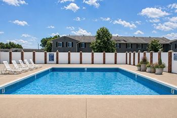 Pool with sundeck