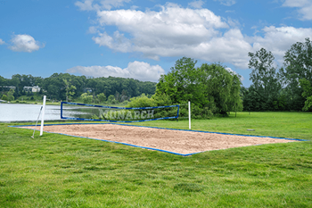 Sand volleyball court