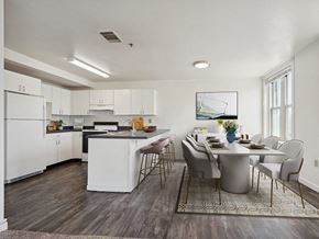 Moline apartment for rent - open kitchen and dining area in apartment