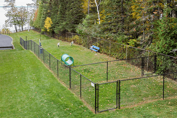 Fenced-in bark park
