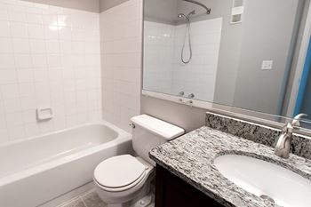 Granite in bathroom and kitchen