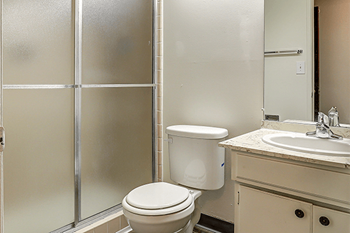 Spacious bathrooms