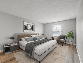 Columbus apartment for rent - Large bedroom with window and lots of natural light and updated features