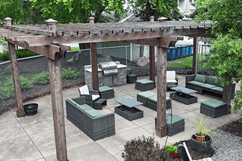 Bbq/picnic area with pergola