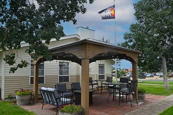Bbq area with fire pit