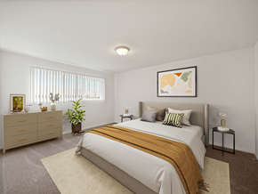 Flint apartment for rent - Bedroom with large window at miller west apartments