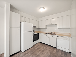 Flint apartment for rent - large kitchen with pantry and storage space at miller west apartments