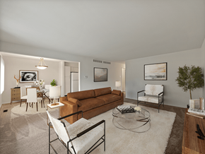 Flint apartment for rent - Connected living and dining room at miller west apartments