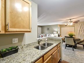 Waukegan apartment for rent - apartment kitchen with granite counter tops