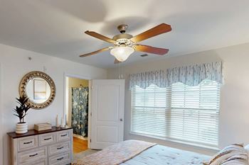 Ceiling fans throughout