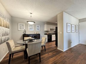 West Columbia apartment for rent - a dining room and kitchen with a table and chairs