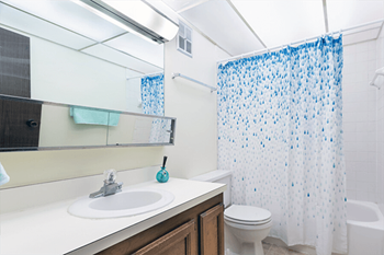 Spacious bathrooms
