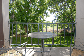 Private balcony or patio