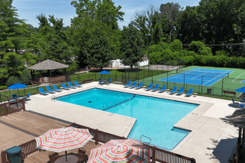 Pool with sundeck