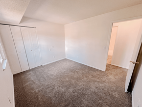 Newark apartment for rent - an empty bedroom with white walls and a closet