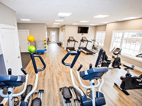 Fenton apartment for rent - our gym is equipped with a variety of cardio machines and weights