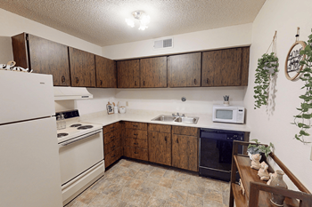 Generous cabinet space