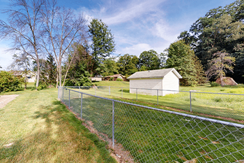 Enclosed dog park