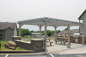 Park with playground, grill and picnic area