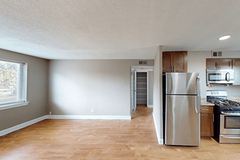 Sleek hardwood flooring