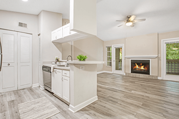 Fireplace in select homes