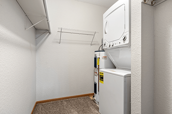Stackable washer & dryer in home