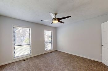 Ceiling fans throughout