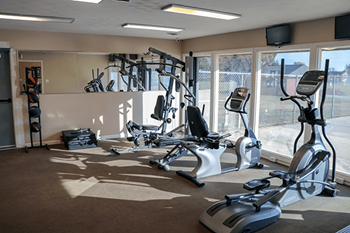 Well-equipped fitness center