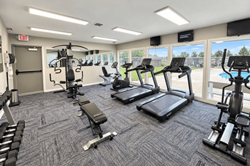 Well-equipped fitness center