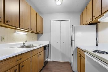 Oak cabinets