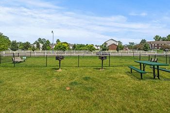 Community grill and picnic areas