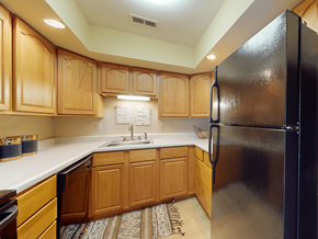 St. Louis apartment for rent - Apartment Kitchen with appliances including dishwasher