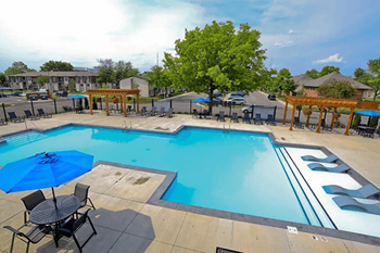 Resort-style swimming pool