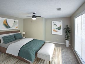 Jackson apartment for rent - apartment bedroom with a ceiling fan