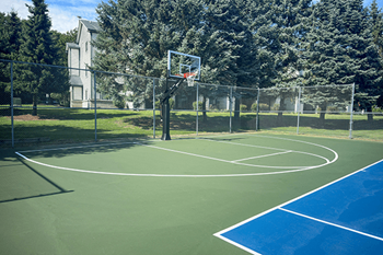 Half basketball court