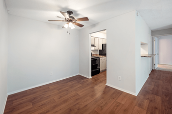 Upgraded plank flooring