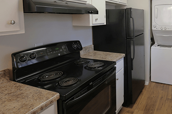 Modern black appliances