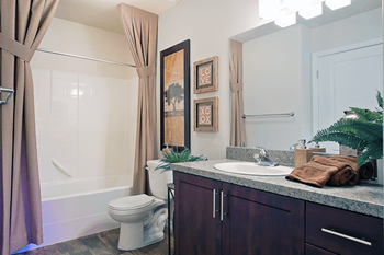 Spacious bathrooms