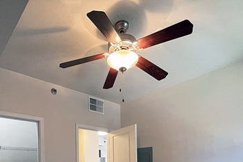 Ceiling fans throughout