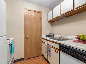 Cedar Rapids apartment for rent - a kitchen with a sink and a dishwasher