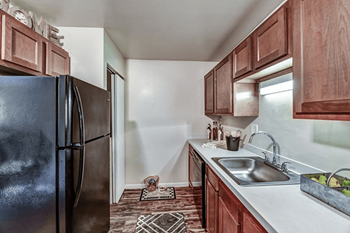 Granite or corian countertops