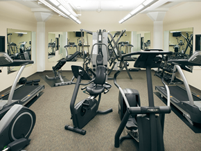 Little Rock apartment for rent - 24-Hour Fitness Center in loft building