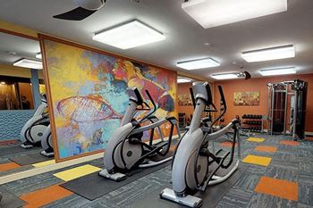 Fitness center with yoga studio