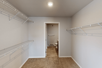 Large walk-in closets *