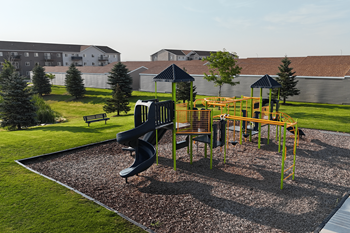 Two colorful playgrounds