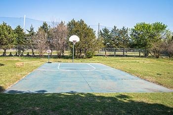 Outdoor basketball court