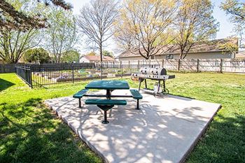 Picnic area with bbq grills