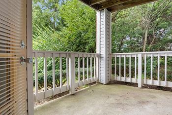 Private balcony or patio