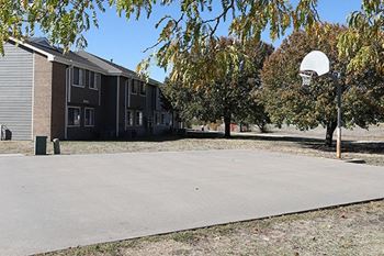 Outdoor basketball court