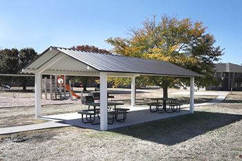 Picnic area with bbq grills